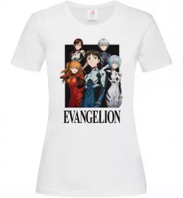 Жіноча футболка Evangelion poster Білий фото