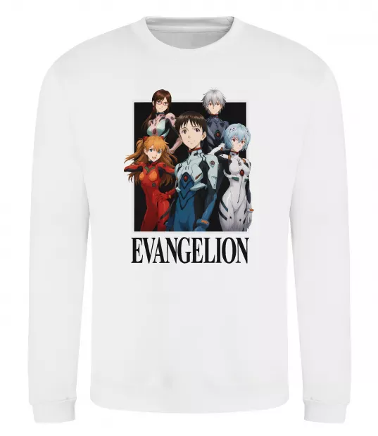 Свитшот Evangelion poster Белый фото