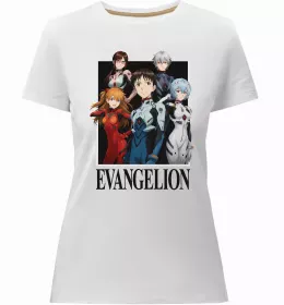 Жіноча преміум футболка Evangelion neon genesis Чорний фото