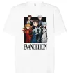 Футболка Оверсайз Evangelion poster Белый Футболка Оверсайз Evangelion poster Белый фото