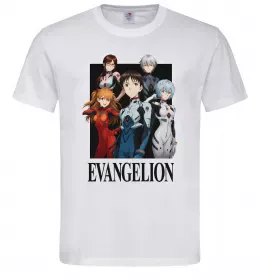 Мужская футболка Evangelion HELMETS аніме Темно-зеленый фото