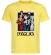 Чоловіча футболка Evangelion poster Лимонний фото