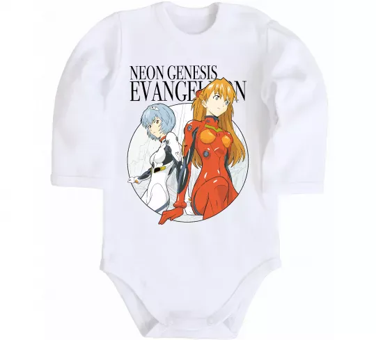 Дитячий бодік Evangelion neon genesis Білий фото