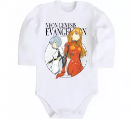Дитячий бодік Evangelion neon genesis Білий фото