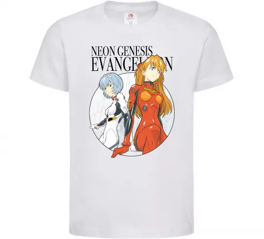 Дитяча футболка Evangelion neon genesis Білий фото