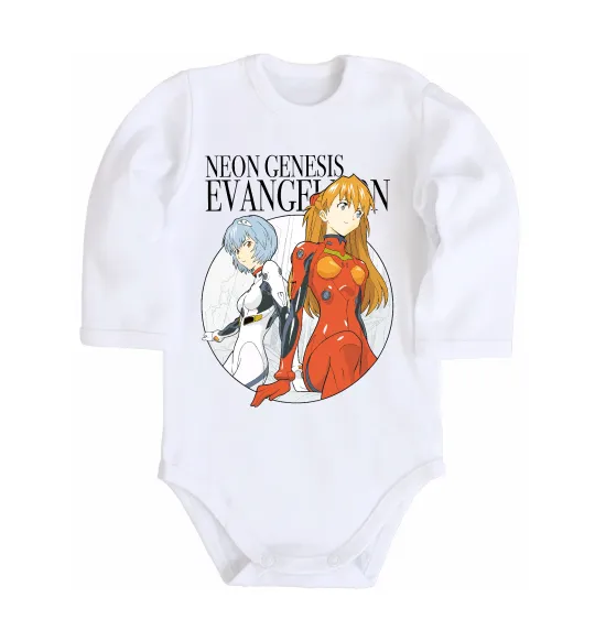 Дитячий бодік Evangelion neon genesis Білий фото