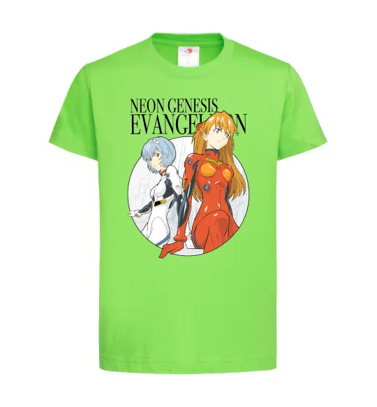 Дитяча футболка Evangelion neon genesis Лаймовий фото