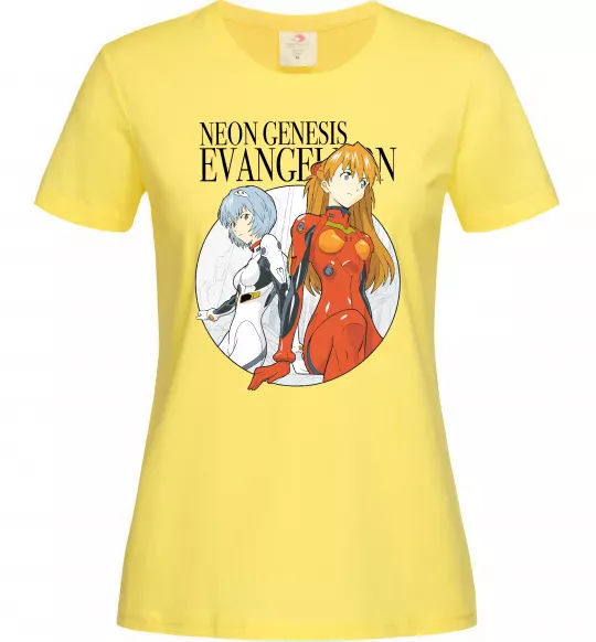 Жіноча футболка Evangelion neon genesis Лимонний фото
