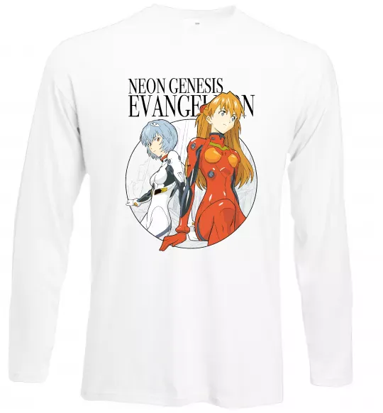 Лонгслів Evangelion neon genesis Білий фото