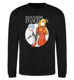 Світшот Evangelion neon genesis Чорний фото