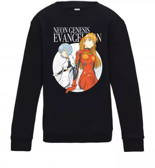 Дитячий світшот Evangelion neon genesis Чорний фото
