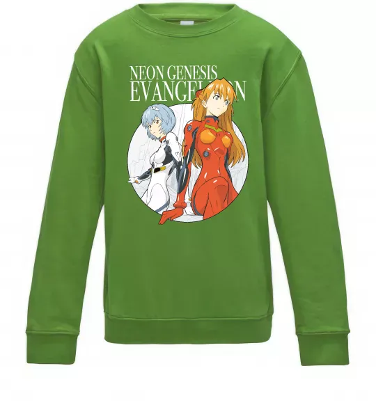 Дитячий світшот Evangelion neon genesis Лаймовий фото