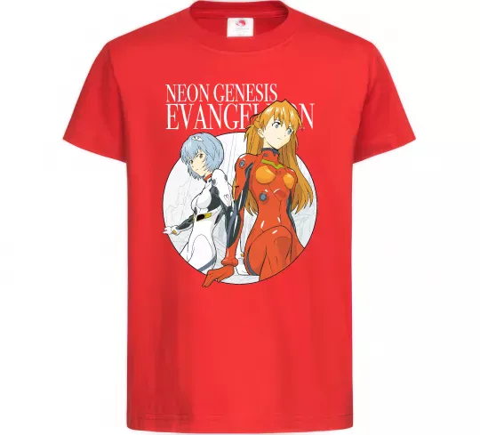 Дитяча футболка Evangelion neon genesis Червоний фото