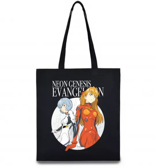 Еко-сумка Evangelion neon genesis Чорний фото