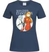 Жіноча футболка Evangelion neon genesis Темно-синій фото