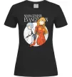 Жіноча футболка Evangelion neon genesis Чорний фото