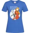 Жіноча футболка Evangelion neon genesis Яскраво-синій фото