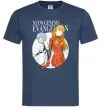 Мужская футболка Evangelion neon genesis Темно-синий фото