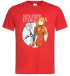 Мужская футболка Evangelion neon genesis Красный фото