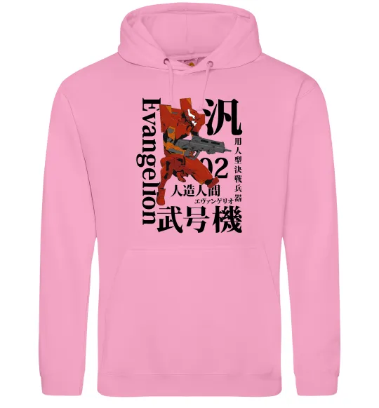 Мужская толстовка (худи) Eva-02 Розовый фото