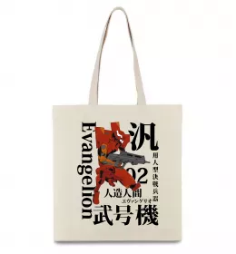 Еко-сумка Evangelion neon genesis Чорний фото