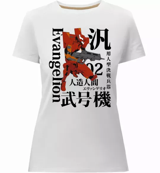 Женская премиум футболка Eva-02 Белый фото