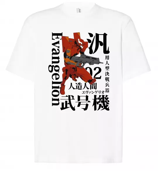 Футболка Оверсайз Eva-02 Белый фото