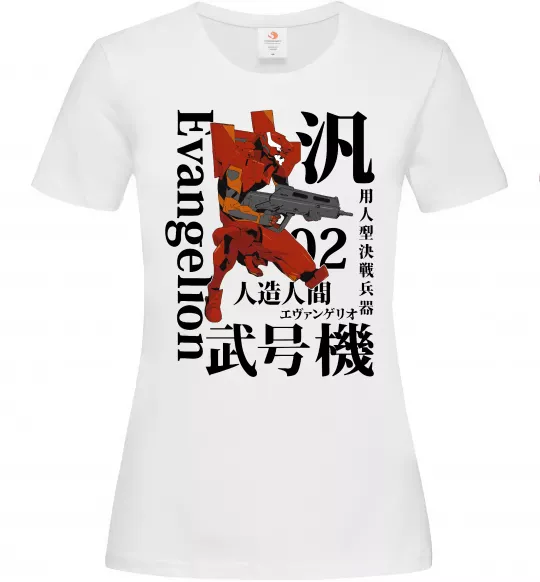 Жіноча футболка Eva-02 Білий фото