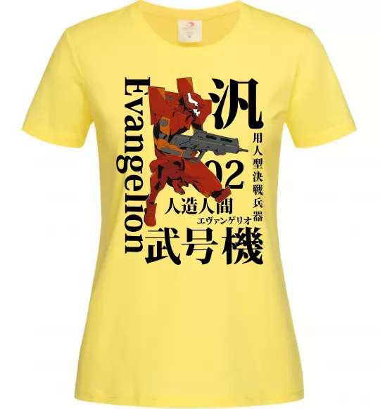 Жіноча футболка Eva-02 Лимонний фото