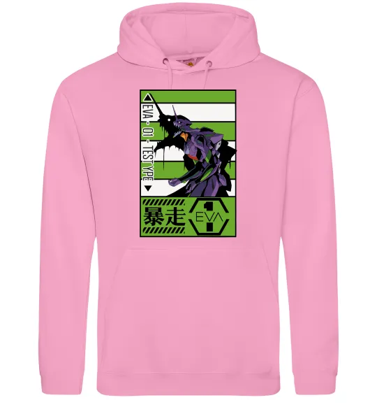 Женская толстовка (худи) Eva 01 test type Розовый фото