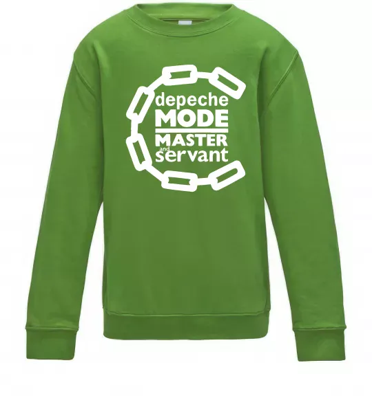 Детский Свитшот Depeche Mode Master and servant Лаймовый фото