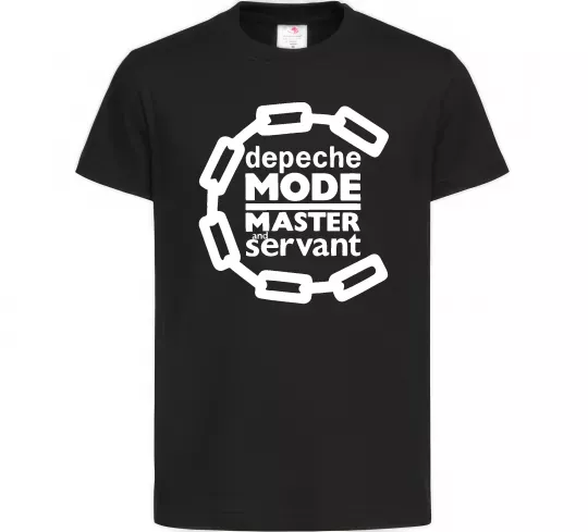 Детская футболка Depeche Mode Master and servant Черный фото