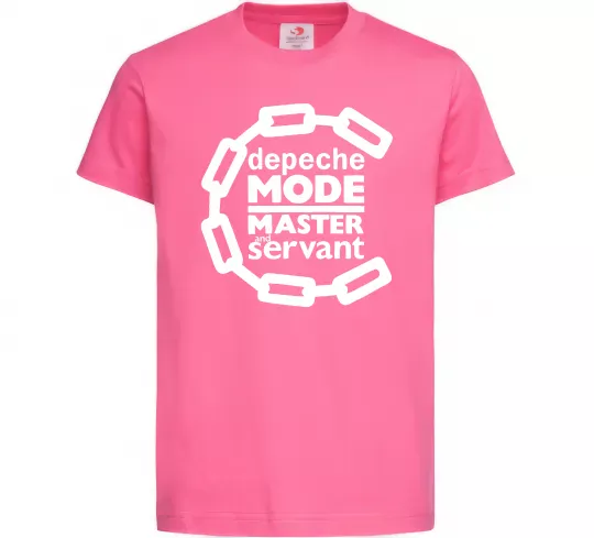 Детская футболка Depeche Mode Master and servant Ярко-розовый фото