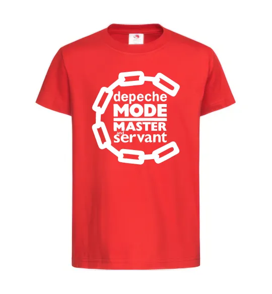 Детская футболка Depeche Mode Master and servant Красный фото