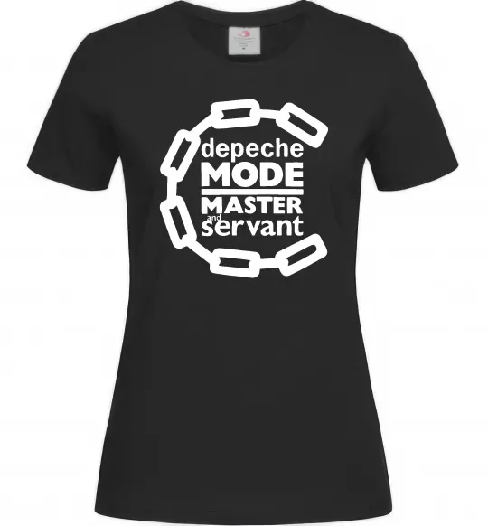 Жіноча футболка Depeche Mode Master and servant Чорний фото