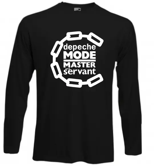 Лонгслів Depeche Mode Master and servant Чорний фото