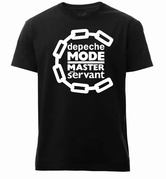 Мужская премиум футболка Depeche Mode Master and servant Черный фото