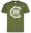 Мужская футболка Depeche Mode Master and servant Оливковый фото