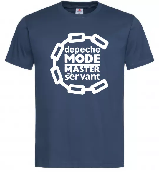 Мужская футболка Depeche Mode Master and servant Темно-синий фото