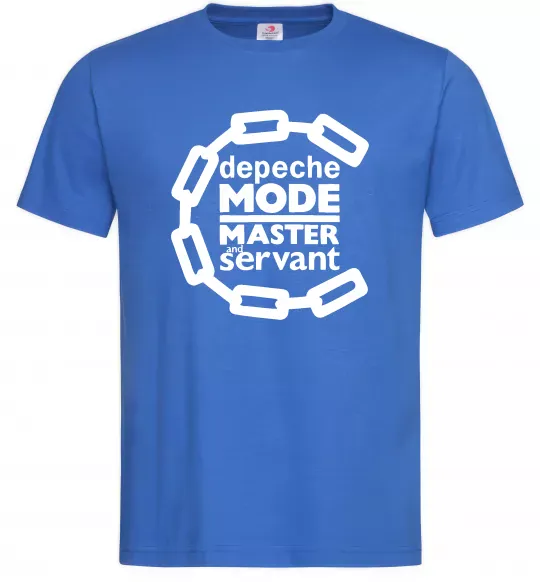 Мужская футболка Depeche Mode Master and servant Ярко-синий фото
