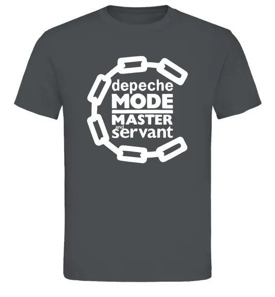 Мужская футболка Depeche Mode Master and servant Графит фото