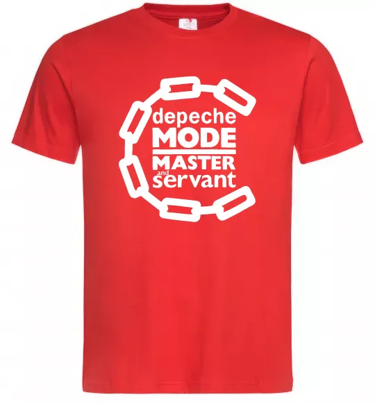 Мужская футболка Depeche Mode Master and servant Красный фото