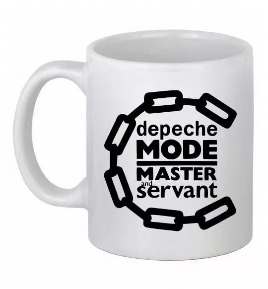 Чашка керамическая Depeche Mode Master and servant Белый фото