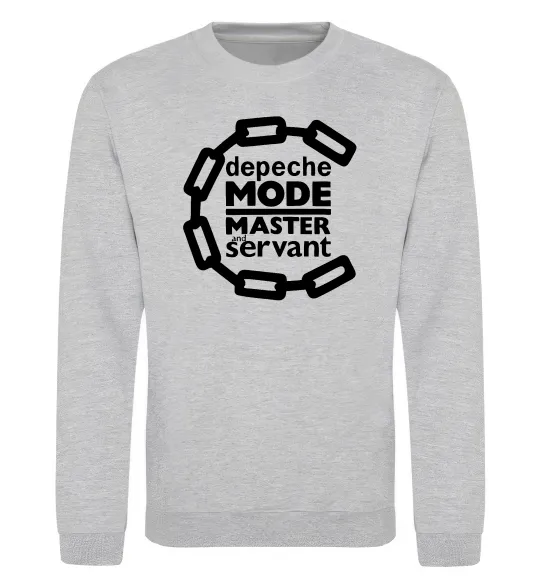 Свитшот Depeche Mode Master and servant Серый меланж фото