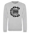 Свитшот Depeche Mode Master and servant Серый меланж фото