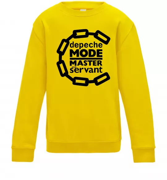 Детский Свитшот Depeche Mode Master and servant Солнечно желтый фото