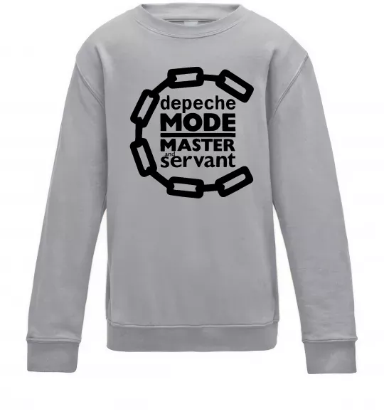 Детский Свитшот Depeche Mode Master and servant Серый меланж фото