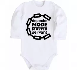 Дитячий бодік Depeche Mode Master and servant Білий фото