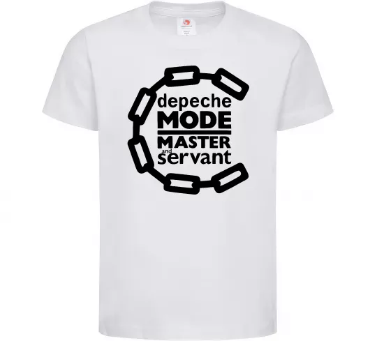 Детская футболка Depeche Mode Master and servant Белый фото