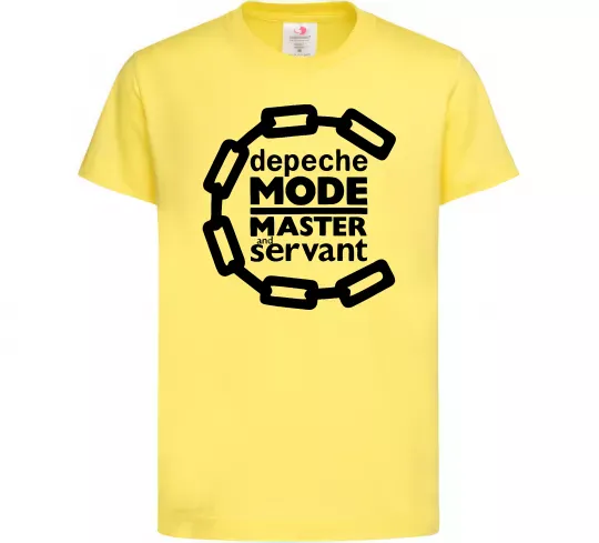 Детская футболка Depeche Mode Master and servant Лимонный фото